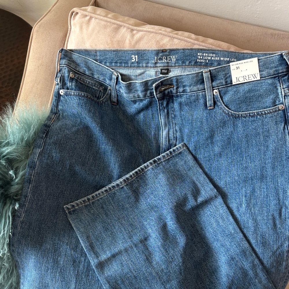 J.Crew Classic Denim Wide Leg Pants NWT